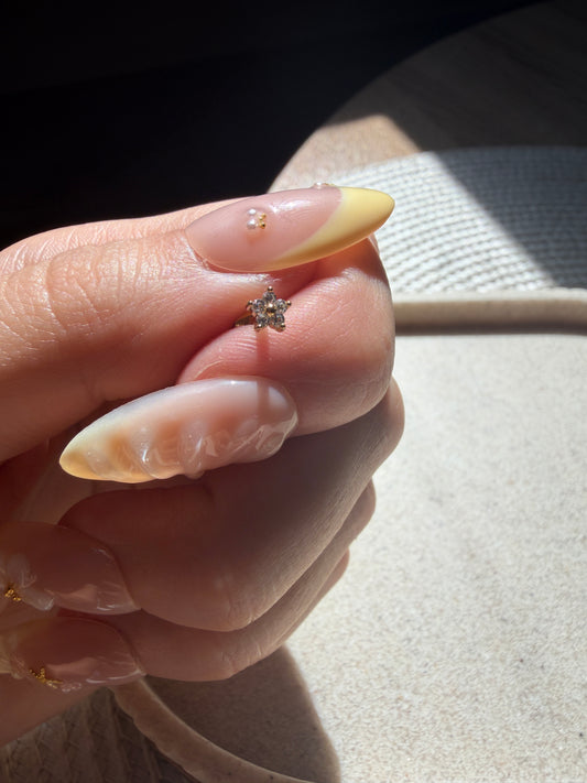 Piercing hélix doré Romy - Lalioréa Bijoux